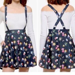 Hot Topic Women's My Hero Academia Hello Kitty Suspender Skirt